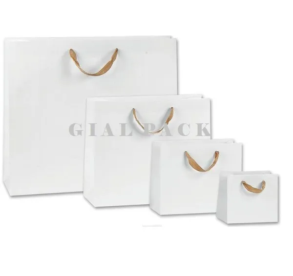 ΤΣΑΝΤΑ ΧΑΡΤΙΝΗ ΛΕΥΚΗ ΜΕ ΧΡΥΣΗ ΦΑΚΑΡΟΛΑ